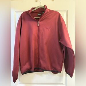 Ping Men’s Maroon Burgundy Golf Zip Up Jacket
